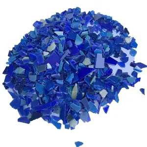 Abrasif bleu HDPE recyclé HDPE bleu tambour ferraille rebroyé usine assurance qualité en gros