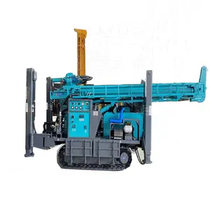 600 Meter Depth Agricultural Automatic Integrated Crawler Deep Water Well Drill Rig Machine 500m