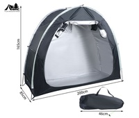 YX-A5-15 Tente de rangement imperméable pour vélos, abri pour 1 à 4 vélos, tissu Oxford résistant aux UV, toutes saisons