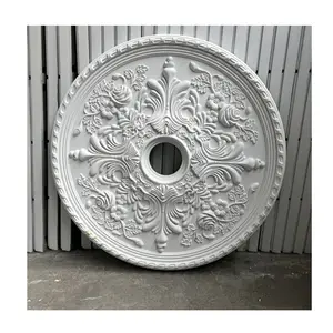 HN -721 Fireproof Material Polyurethane Indoor Beauty Decoration PU Ceiling Rosette