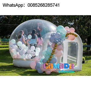 Dôme transparent gonflable en PVC, tente bulle, maison bulle, avec pompe et souffleur - Product Image 2