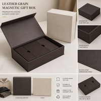 Boîte de rangement magnétique avec insert séparateur pour carnet, stylo, cartes, kit de bienvenue de bureau, de marque supérieure, robuste et prête à l'emploi