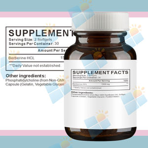 OEM工厂供应草药补充剂98% 97% 横氯化物型小檗碱提取物氯化物唇质体小檗碱胶囊 - Product Image 2