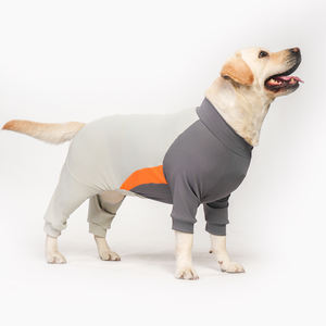 Grande cão pequeno Onesie mangas compridas anti-lambendo derramamento verão respirável impressão traje <span class=keywords><strong>extra</strong></span>-grande elasticidade para animais de estimação 10-120 - Product Image 1