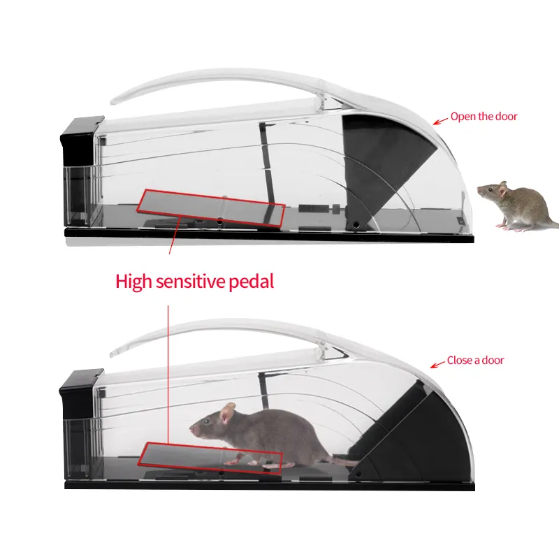 硬質プラスチックマウスキャッチャー屋内高品質無毒マウスキャッチャーは魅力的なハンドヘルドラットキラーで動作します