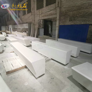 Nuevos Bancos de Hormigón de Aspecto Natural Magic Stone UHPC GRC para Parques al Aire Libre, Ingeniería de Paisajismo - Product Image 1