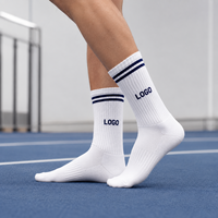 Chaussettes de sport personnalisées avec logo, chaussettes athlétiques respirantes pour la course et l'entraînement avec soutien de la voûte plantaire, OEM