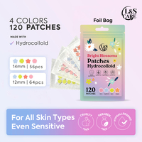30 Patchs Hydrocolloïdes Véganes Anti-Acné en Forme d'Étoile, Couleur Unie, pour le Corps, Tous Types de Peau