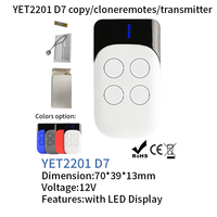 Télécommande sans fil universelle YET2201 à 4 touches avec affichage numérique LED pour le contrôle de la levée et du rabaissement d'équipements de levage