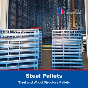 Steel Pallet Steel And Wood Structure Pallet Metal Pallets For ASRS