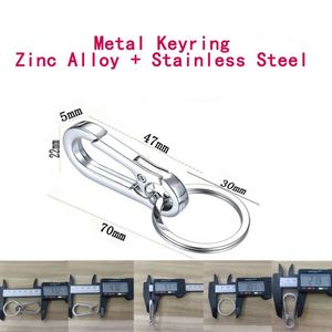 Zinc Alloy Metal <b>Keychains</b> Keyring Silver Color Key Chain Ring Clip Holder Organizer for Home Car Keys Key Finder Women Men - Product Image 3