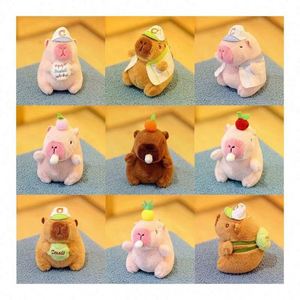 Porte-clés personnalisé en coton PP Capybara, poupée en peluche de dessin animé, jouet animal en peluche Capybara pour enfants et adultes, idéal pour la remise des diplômes - Product Image 2