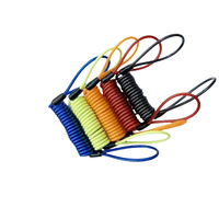 Corde à ressort antivol pour casque 2500MPa UTILE Corde de rappel en fil d'acier de voyage Verrouillage par mot de passe Corde vtt antiperte