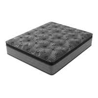 Matelas hybride à motif zèbre, design moderne, épaisseur 25 cm, respirant, durable, exporté de l'usine du Guangdong pour les chambres d'hôtes