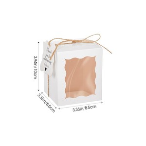 Harga grosir indah persegi transparan kemasan bunga boneka pot tanaman hadiah tas kue panggang barang kotak kardus - Product Image 6