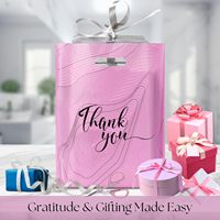 Sacs en plastique de remerciement avec poignées-Sacs à provisions pour petites entreprises, boutique, vêtements, cadeaux, t-shirts, fête Goodie