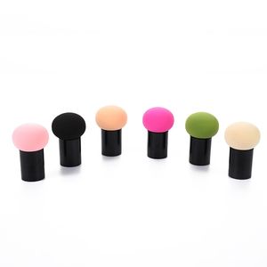Éponge de maquillage en forme de champignon de bonne qualité en gros avec manche, tête ronde, éponges cosmétiques pour fond de teint, poudre, <span class=keywords><strong>sans</strong></span> <span class=keywords><strong>latex</strong></span> - Product Image 1