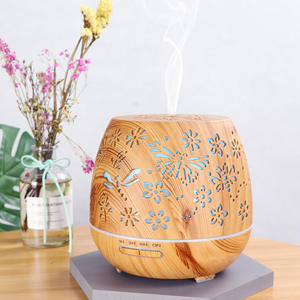 Difusor de Aroma con Acabado Madera de 400ml con Luz LED y Control Remoto, Humidificador para Uso Doméstico y Comercial - Product Image 2