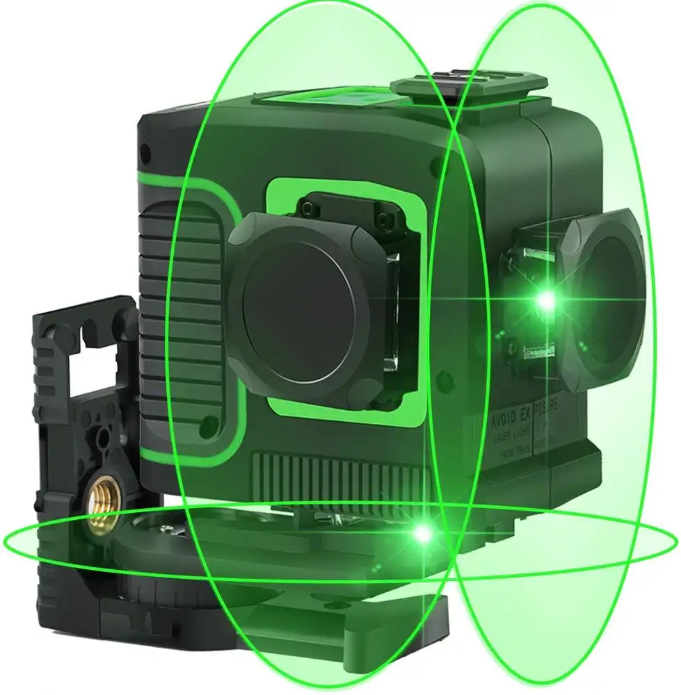 3D laser level green light self leveling 12 lines 360 auto vertical and horizontal lines