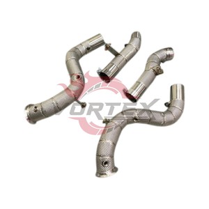 ท่อลงแคทแบบไหลสูง Vortex 304 สำหรับ Mercedes-Benz GLE63S W167 4.0T V8 ปี 2020–2025 พร้อมแผ่นกันความร้อน ไม่แสดงไฟเตือน Check Engine - Product Image 3