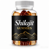 Bonbons gélifiés au Shilajit Or, Gummies au Shilajit, Marque Privée, Shilajit Pur de l'Himalaya, Gummies Or au Shilajit 3000mg