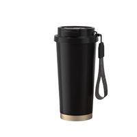 Tasse à café 18oz en acier inoxydable 316 Tasse thermos portable en céramique avec boisson Tasse à paille Tasse à eau de qualité alimentaire