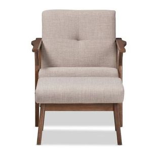 <span class=keywords><strong>Fauteuil</strong></span> moderne nordique en bois massif avec pouf et coussin en <span class=keywords><strong>tissu</strong></span>, idéal <span class=keywords><strong>pour</strong></span> salon, chambre, balcon ou villa - Product Image 5