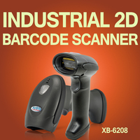 Lecteur de codes-barres sans fil XB-6208RB, lecteur de codes QR 2D avec récepteur USB