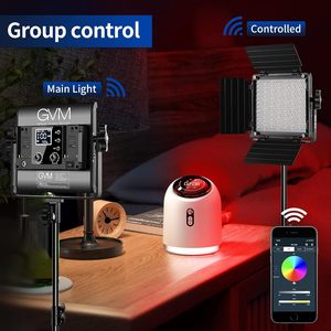 Panel de luz de video LED GVM 850D RGB, <span class=keywords><strong>Kit</strong></span> de iluminación de fotografía profesional, luces de relleno de Youtube con Control de aplicación para transmisión en vivo - Product Image 5