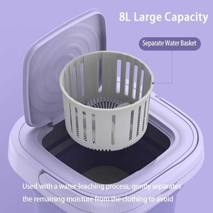 8L Foldable Washing Machine Portable <b>Socks</b> Underwear Panties Retractable Household 3 Models With Dry 8L Foldable Washing Machine - Product Image 5