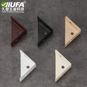 Support d'angle trois côtés Jiufa, fixation d'angle droit à 90 degrés en acier pour étagère de meuble, accessoire de quincaillerie de renforcement - Product Image 2
