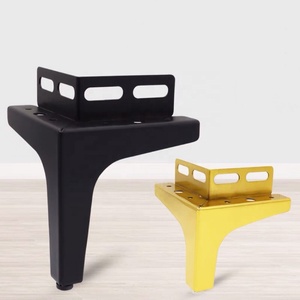 Corner Codes Metal <b>Black</b> Golden Furniture Feet Heavy Duty <b>Table</b> Legs Corner <b>Sofa</b> Leg - Product Image 3