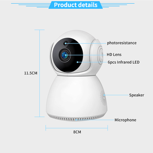 Cámara de Seguridad Interior <span class=keywords><strong>V380</strong></span> <span class=keywords><strong>Pro</strong></span> WiFi PTZ 360 °   Cámara de Vigilancia con Rotación, Visión Nocturna por Infrarrojos y Audio Bidireccional - Product Image 6