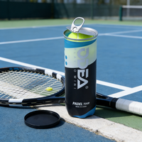 Balles de padel professionnelles de haute qualité, durables, 47 % laine, caoutchouc élastique, couleur/logo personnalisés, pressurisées, portables, pour le sport