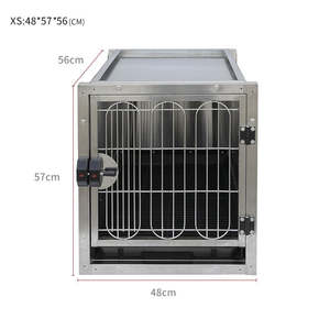 Ağır büyük modüler paslanmaz çelik Vet Pet köpek kafesi kulübesi kafesleri - Product Image 4