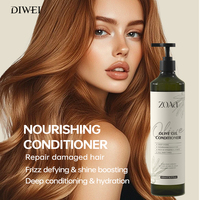 DIWEI Fournisseur en Gros OEM Professionnel Shampoing et Après-Shampoing pour Salon de Coiffure Crème Hydratante à l'Huile d'Olive à Base de Plantes Très Vendue