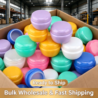 Vente en gros de pots cosmétiques vides en plastique PP de 5g à 30g pour lotion et échantillons de soins de la peau, baume à lèvres, crème, contenants de voyage avec couvercle à vis
