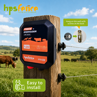 Électrificateur de clôture électrique portable 1J en plastique, chargeur de clôture AC/DC pour petite ferme pâturale