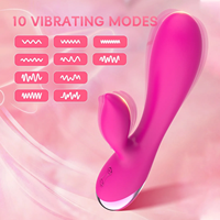 Vibrador Eléctrico de Doble Cabezal para Venta Directa, Recargable por USB, Impermeable IPX6, 10 Frecuencias, Estimulación de Pezones