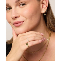Bague chevalière ovale personnalisée en PVD délicat monogramme en or personnalisé cadeau de fête des mères en acier inoxydable pour hommes et femmes