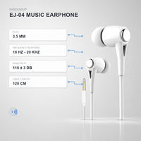 Écouteurs intra-auriculaires filaires plats de haute qualité, écouteurs MP3, écouteurs mobiles