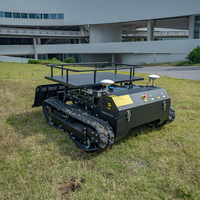 Traktor Pintar Profesional Komersial Bertenaga Bensin Mini Zero Turn Robot Tanpa Kabel Kontrol Jarak Jauh Nirkabel untuk Rumput