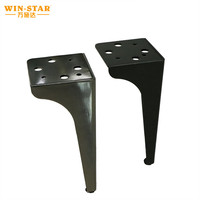 WINSTAR Stärkere Möbelfüße TV-Schrank-Beine Schwarz Moderne Sofa- und Bettbeine für Zuhause, Apartment, Büro, Hotel