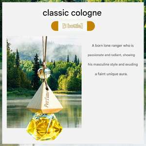 Luxury Colorful Portable Mini <b>Hanging</b> Wood Cool Glass Bottle Liquid <b>Car</b> Perfume <b>Air</b> <b>Freshener</b> Factory Price - Product Image 5