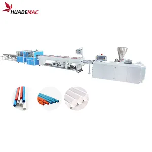 Pvc Elektrische Buisleiding Making Machine/Hoge Capaciteit Dubbele Pijp Extrusie Lijn Plastic Extruder