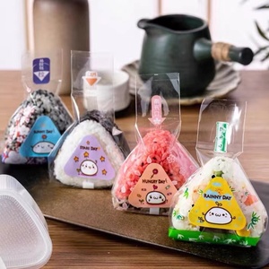 50 Sacs Triangulaires OPP Pour Onigiri/Bento - Film Alimentaire