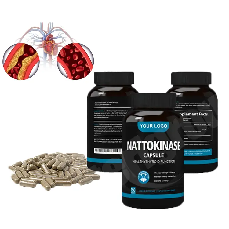Melhor preço natural extrato de natto suplementos de nattokinase cápsulas de nattokinase a granel
