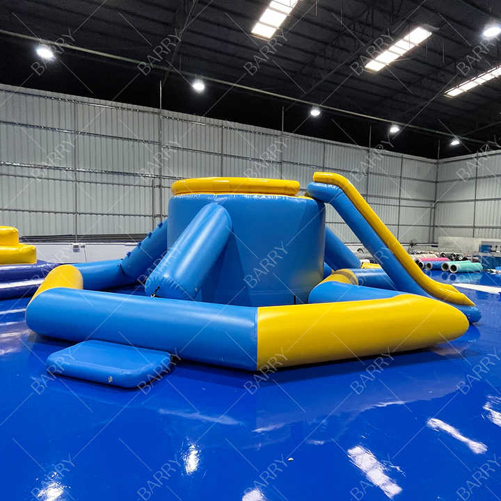 Sea Aqua Park Jumping Tower With Slide Climbing Mountain Tower Slides ...