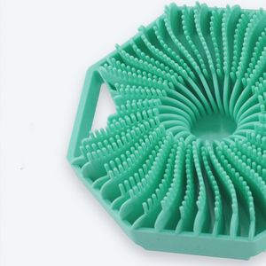 Sikat Mandi Logo Kustom Murah Spons Penggosok Sikat Mandi Silikon Lembut Sikat Mandi untuk Eksfoliasi Kulit Tubuh Pijat - Product Image 6