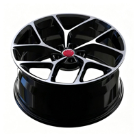 Nouvelles jantes en alliage forgé monobloc concaves profondes de 17 à 22 pouces à 5 trous, finition noire usinée, adaptées aux voitures particulières